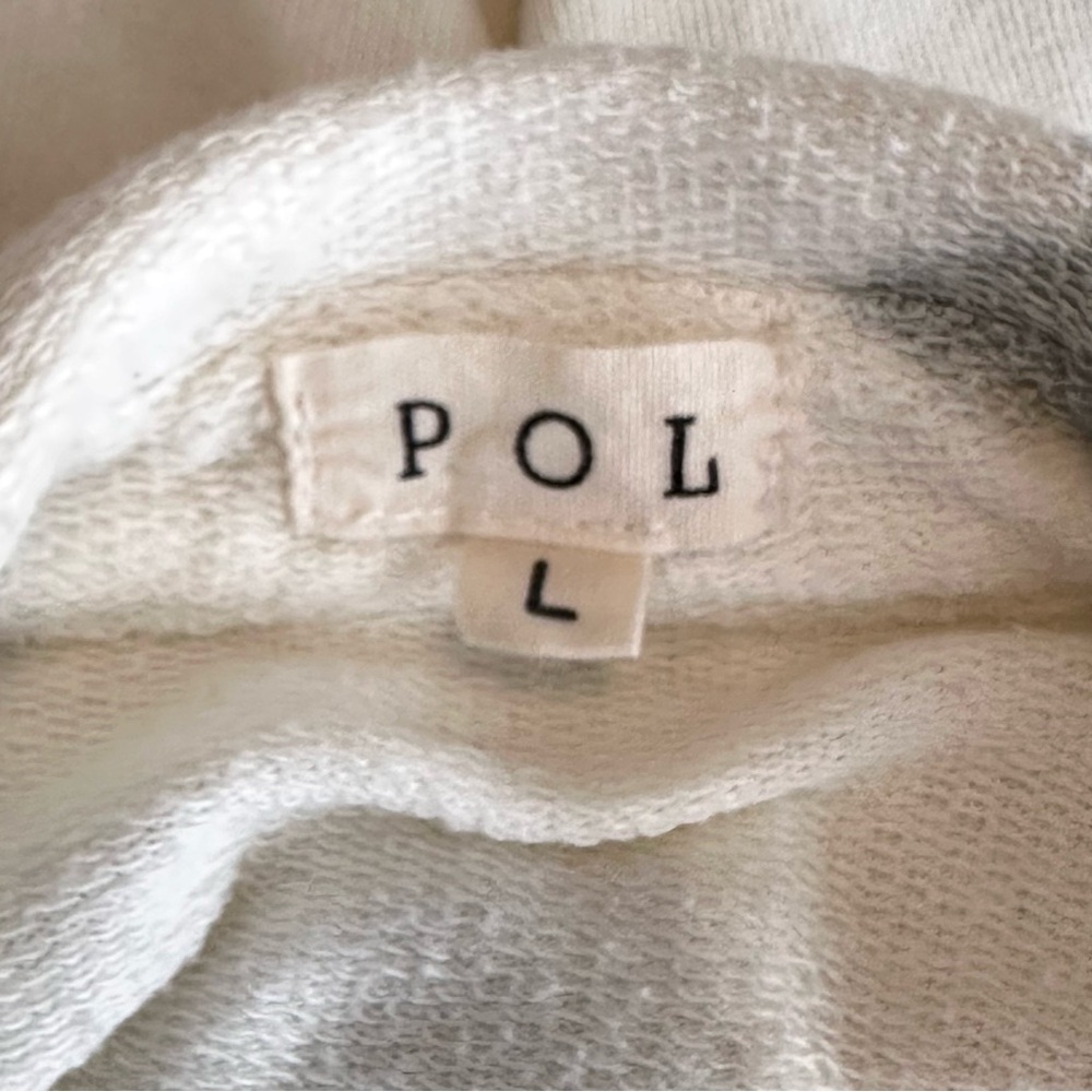 POL Cotton Tie-Dye Shacket Jacket Balloon Sleeves Button Front Pockets Large - Picture 2 of 15